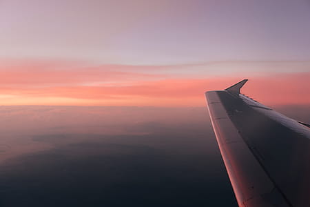 Sunset During Flight Photo thumbnail