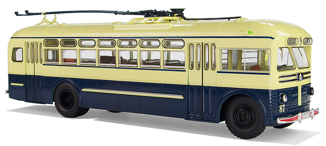 blue and beige bus illustration thumbnail