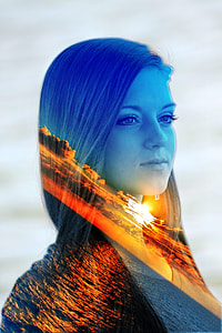 woman's face digital wallpaper thumbnail