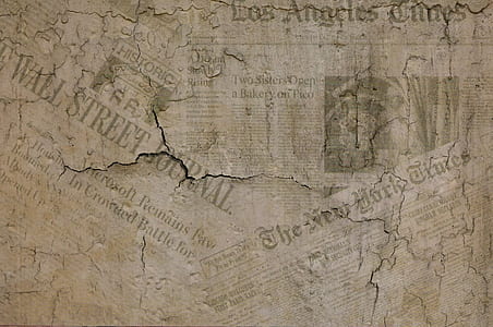white concrete surface with newspaper overley thumbnail