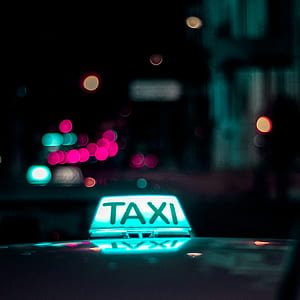 lighted Taxi cab signage thumbnail