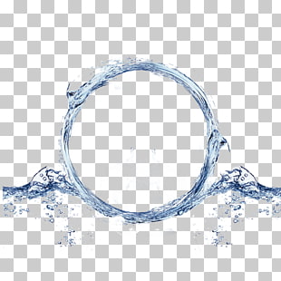 Light Water Circle Wireless Vibration, Daily life water background, water splashing illustration PNG clipart