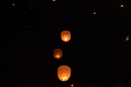 lights, night, dark, blur thumbnail