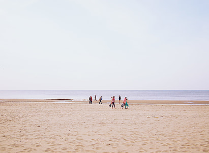 people on beach during daytime thumbnail
