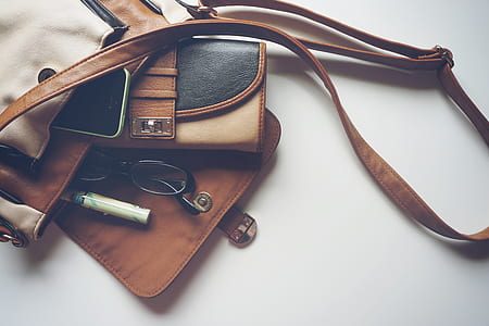 brown leather crossbody bag thumbnail