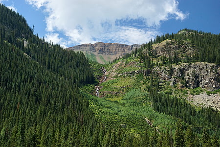 mountains under blue sky thumbnail