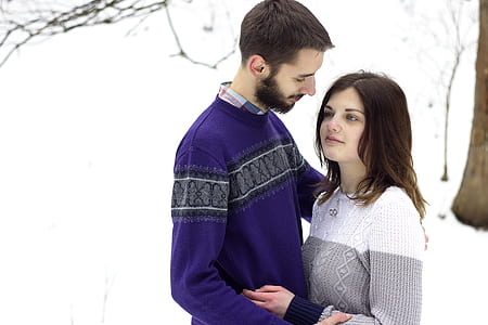 snow, fashion, man, couple thumbnail