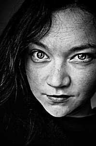 person's face grayscale portrait photo thumbnail