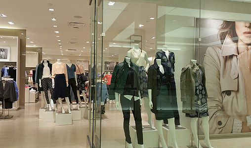 mannequins with clothes display inside a mall thumbnail