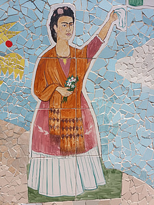 Frida Kahlo mosaic mural painting thumbnail