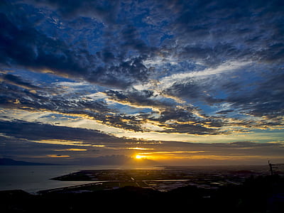 cloudy sky during golden hour thumbnail