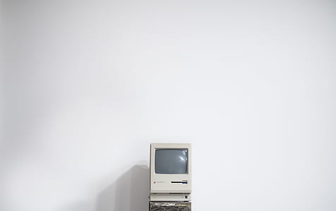 turned off white CRT television thumbnail