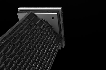 grayscale building structure 3D rendering illustration thumbnail