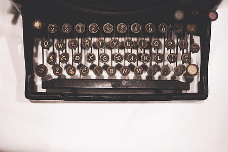 aerial view photography of vintage typewriter thumbnail