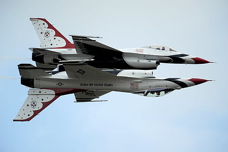 two white United States Thunderbirds thumbnail