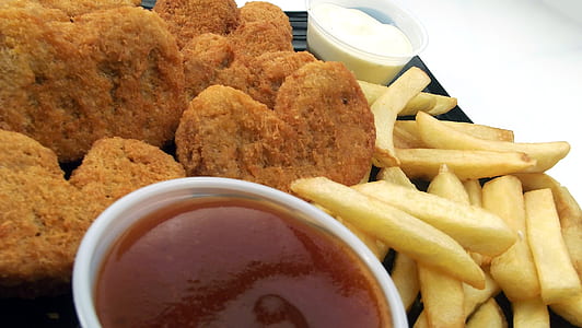 nuggets and fries with ketchup thumbnail