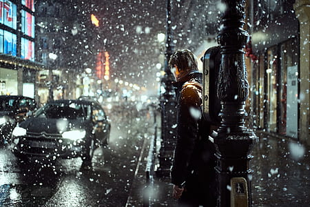 snow, snowing, car, vehicle thumbnail