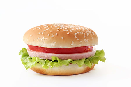 hamburger with vegetable and tomato thumbnail