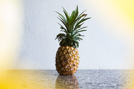 Pineapple Fruit On Gray Table thumbnail