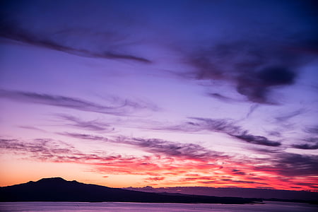 mountain silhouette at golden hour thumbnail