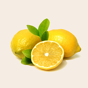 two lemons and 1 slice of lemon thumbnail
