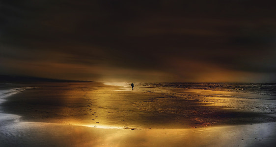 body of water during sunset thumbnail