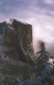 cliff covered with snow thumbnail