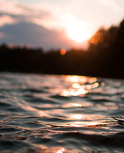 calm water during sunset thumbnail