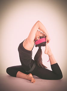 woman in black sleeveless shirt doing yoga thumbnail