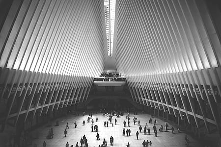 group of people inside a concrete structure thumbnail
