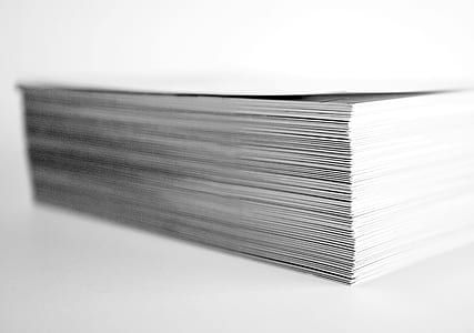 close shot of white paper lot thumbnail