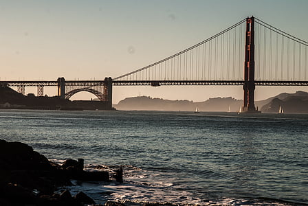 long-angle photography of Golden Gate Bridge thumbnail