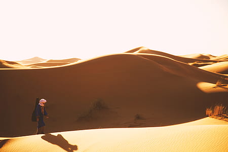 person walking in the desert thumbnail