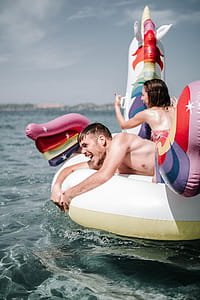 Couple On Inflatable Raft thumbnail
