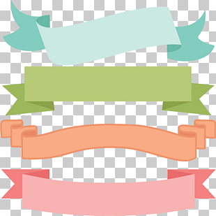 Borders and Frames Banner Scrapbooking Scalable Graphics , Free Svg s, four assorted-color ribbons illustration PNG clipart