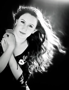 graycale photo of woman thumbnail