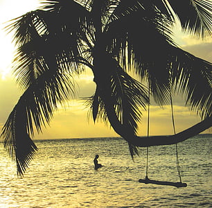 person stands on body of water thumbnail