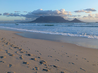 landscape photo of sea waves during sunset thumbnail
