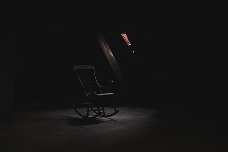 empty gray rocking chair thumbnail