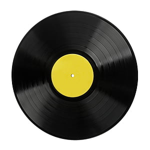 black vinyl record thumbnail