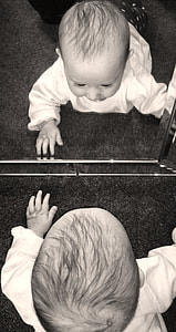 grayscale photo of baby collage thumbnail