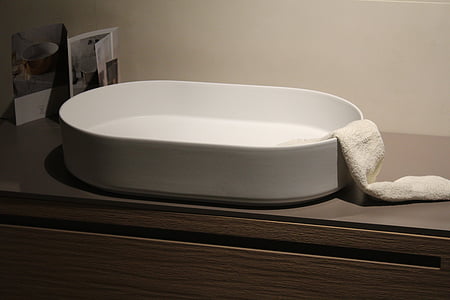 oval white tray on table thumbnail