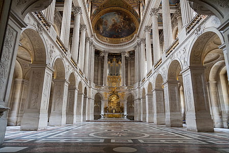 white and gray concrete cathedral interior thumbnail