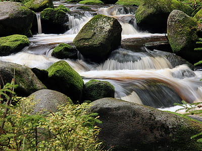 long exposure photography of waterfalls thumbnail