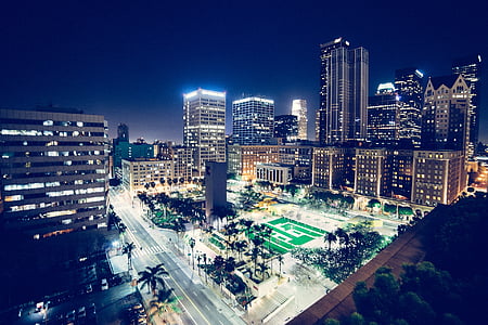 high-angle photography of high-rise buildings thumbnail