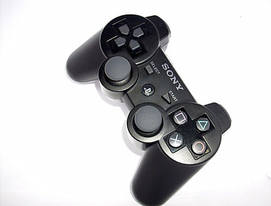 black Sony DualShock wireless controller thumbnail