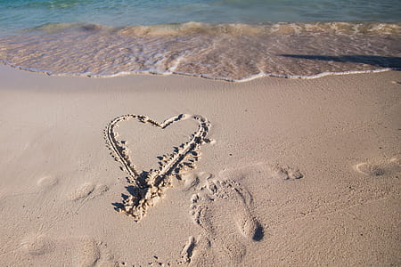 Heart In Vacation Sand Photo thumbnail