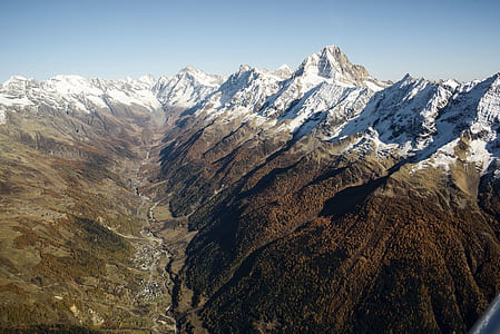 bird's eye view photography of mountain thumbnail