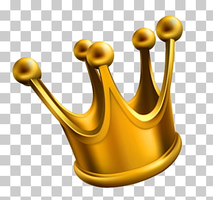 Crown , Golden Crown , gold crown on blue background illustration PNG clipart