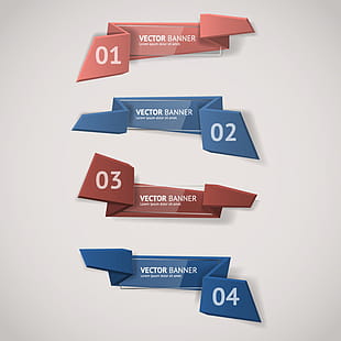 Shiny Glass With Origami Banner Vector 05 Eps File Free Graphics